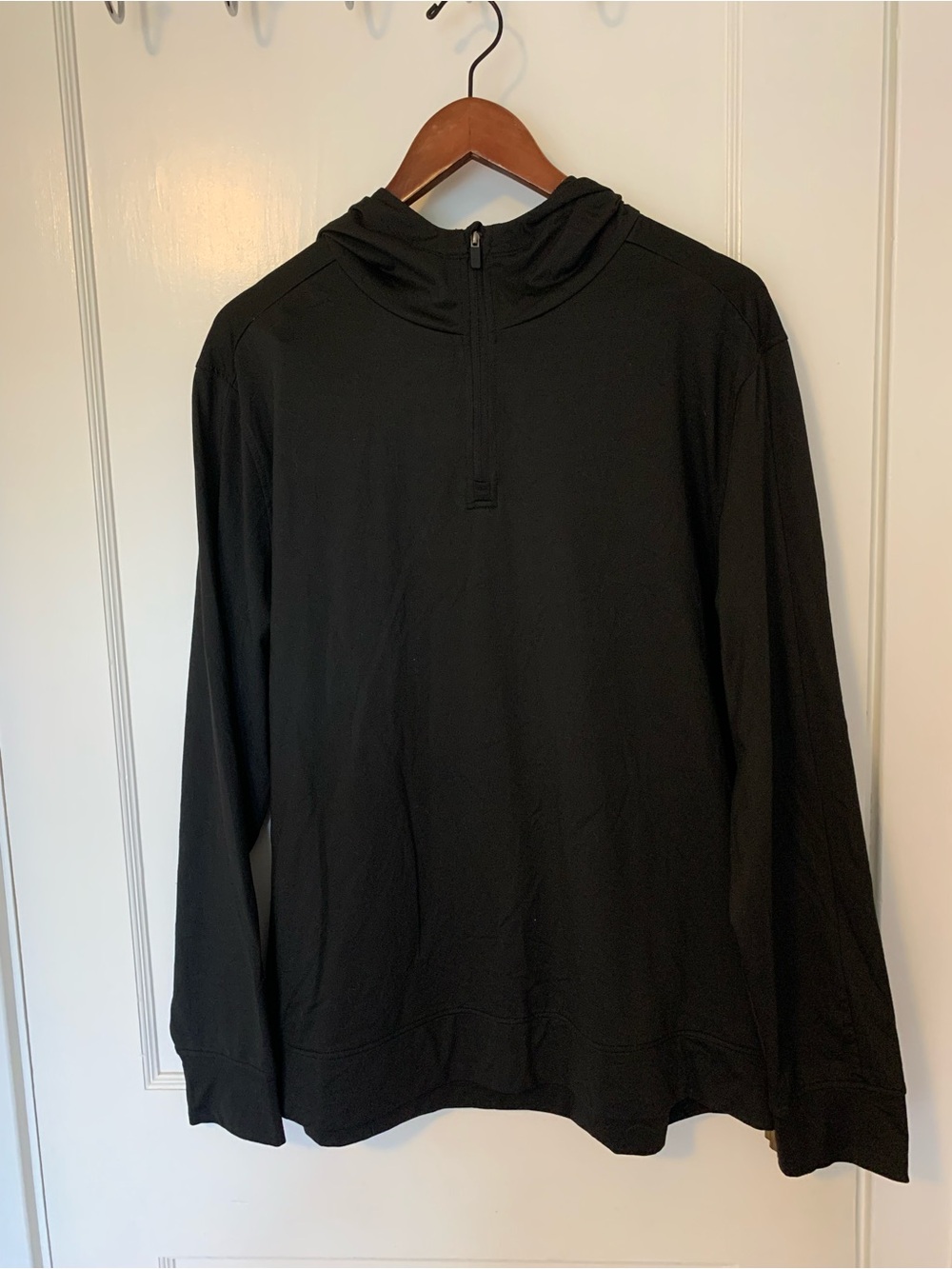 Hickey Freeman Men's Black Zip-Up Hooded Sweater